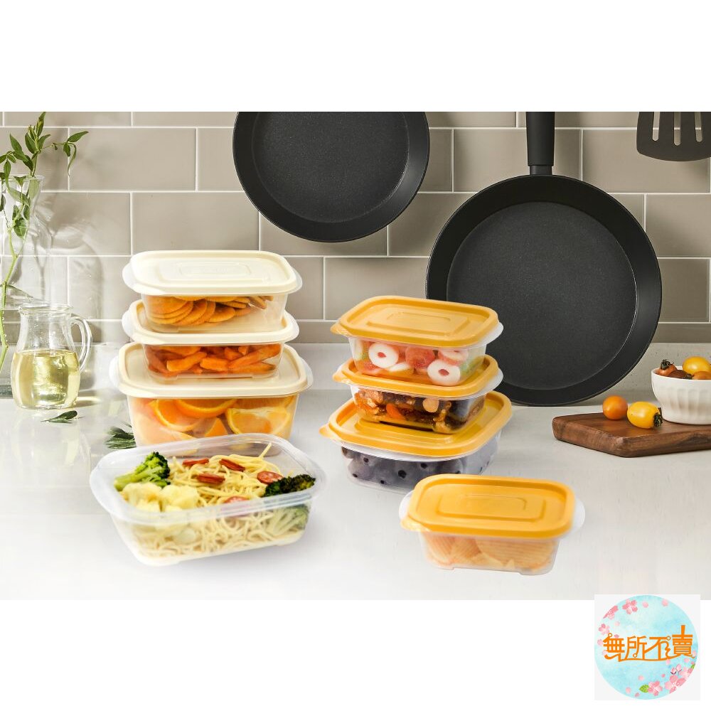 樂扣 EZ LOCK保鮮盒乳酪色 520ML 白蓋3入組 (P-00008I)-圖片-1