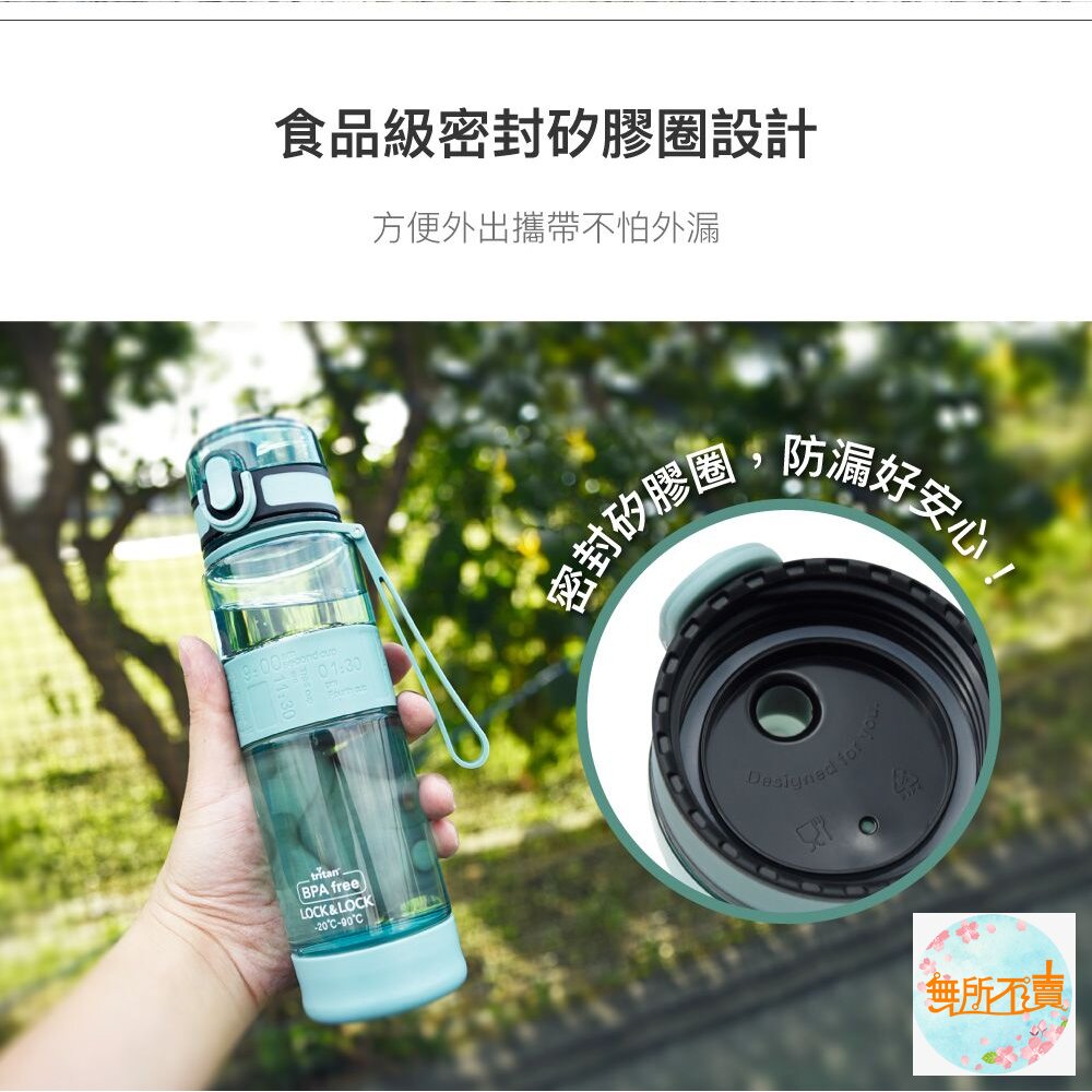 樂扣樂扣優質矽膠提帶水壺580ml/ABF961-圖片-5