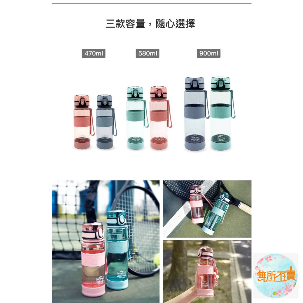 樂扣樂扣優質矽膠提帶水壺580ml/ABF961-圖片-8