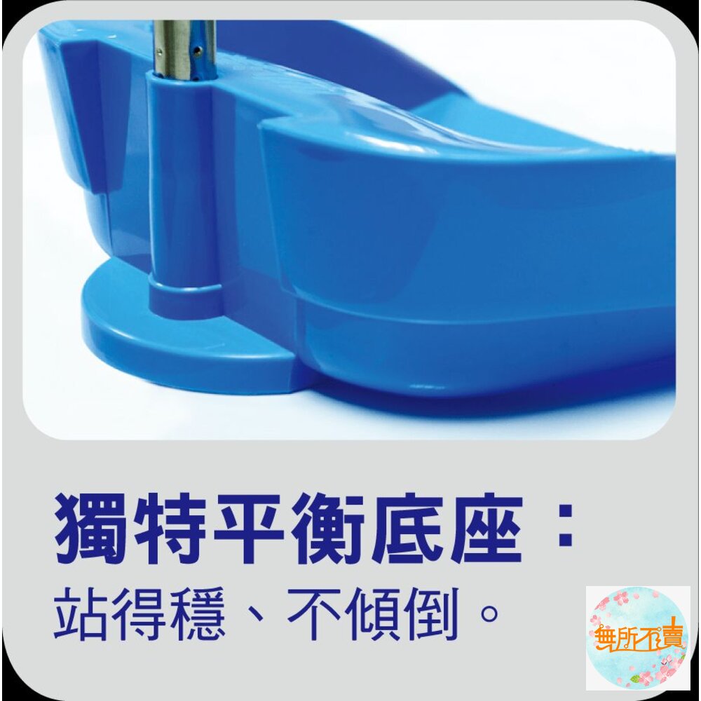 妙潔 可換面掃把畚斗組 長短可用 手持小掃把 藍/紅-圖片-6