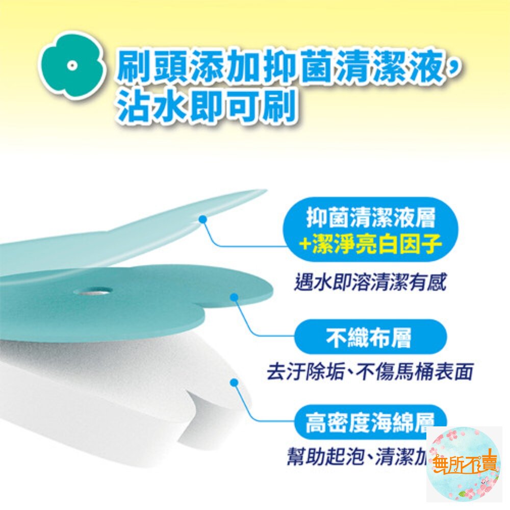 妙潔 替換式馬桶刷(1盒14入):橘油去汙/清新潔淨/強效去垢-圖片-2