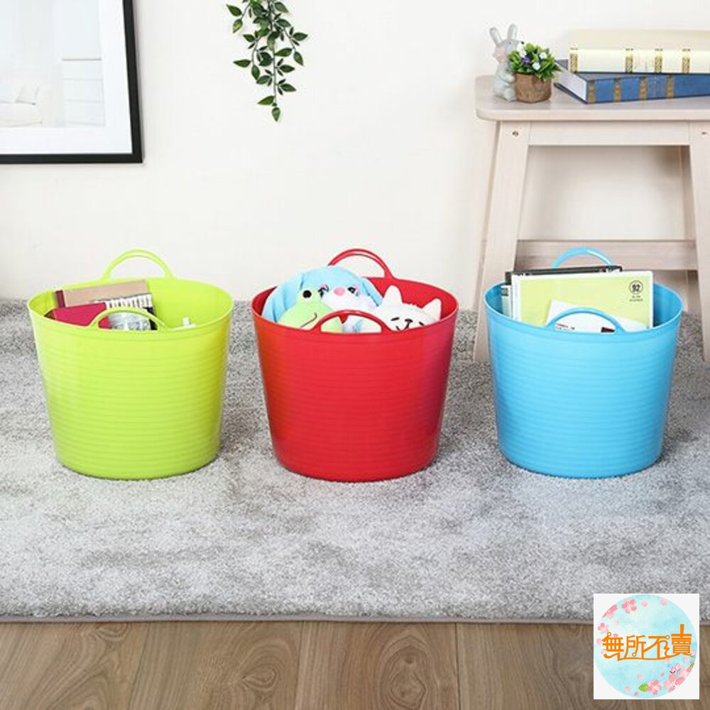 聯府雙耳彈性收納籃(中)PR-65洗衣籃