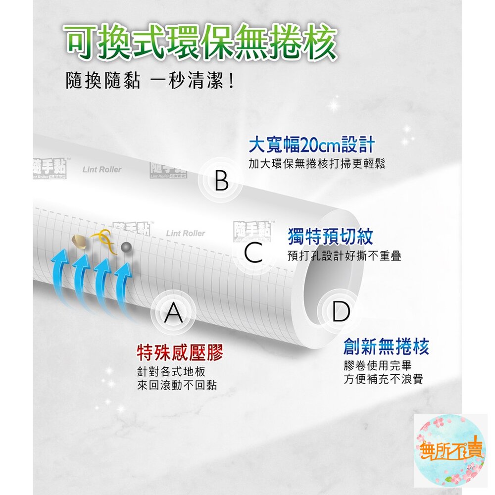 《裸裝特惠賣場》3M新地板黏補充包(50張X2捲)-圖片-7