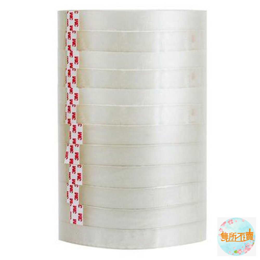 3M 502百利透明膠帶(桶裝)：12mm 12入 /18mm  8入 /24mm  6入 封面照片