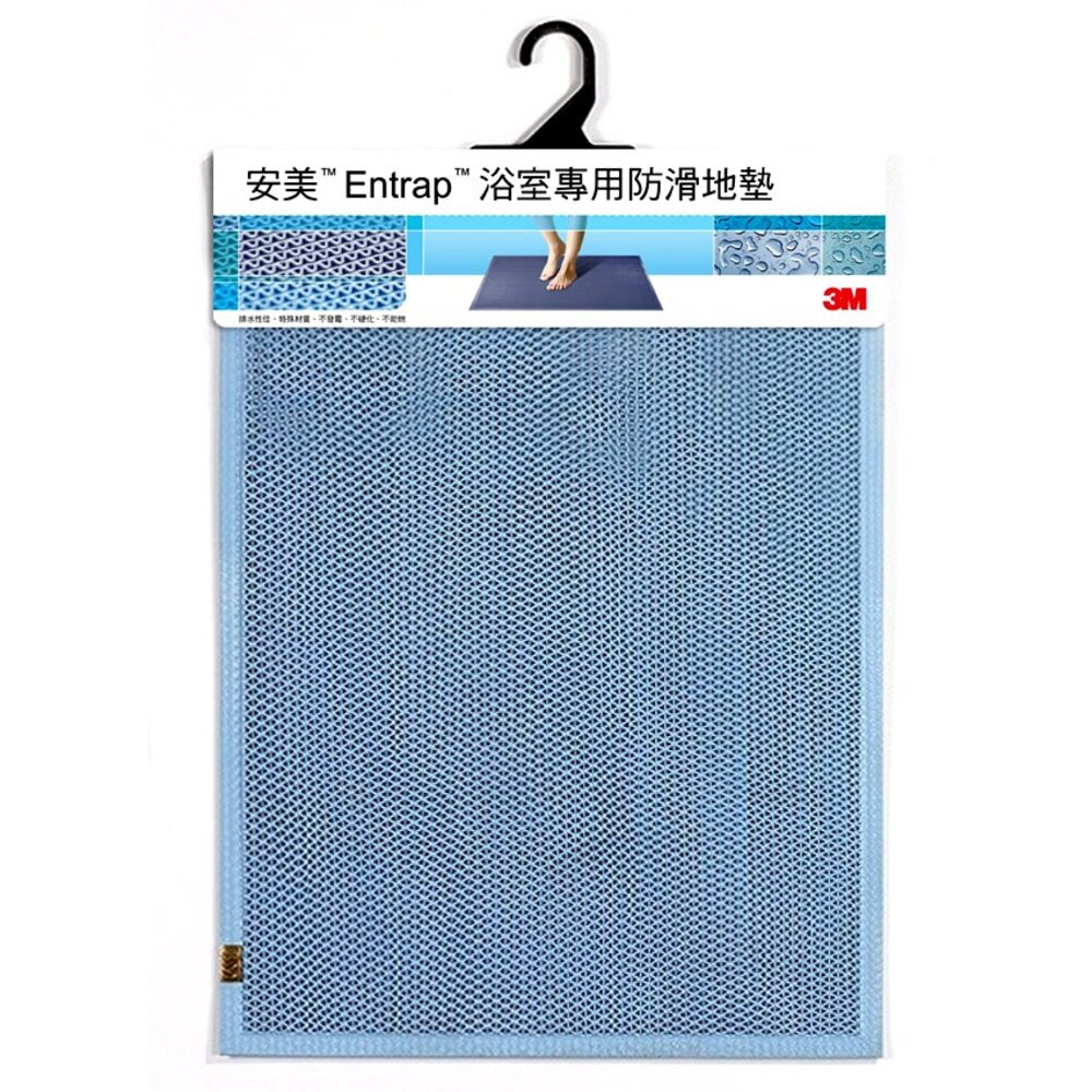 S1-000789-3M 安全防護安美浴室防滑墊：45x75cm  藍色