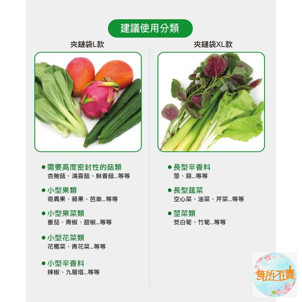 優系USii 高效鎖鮮袋-夾鏈袋/鎖鮮食物專用袋 食物保鮮袋 蔬果保鮮袋-圖片-5