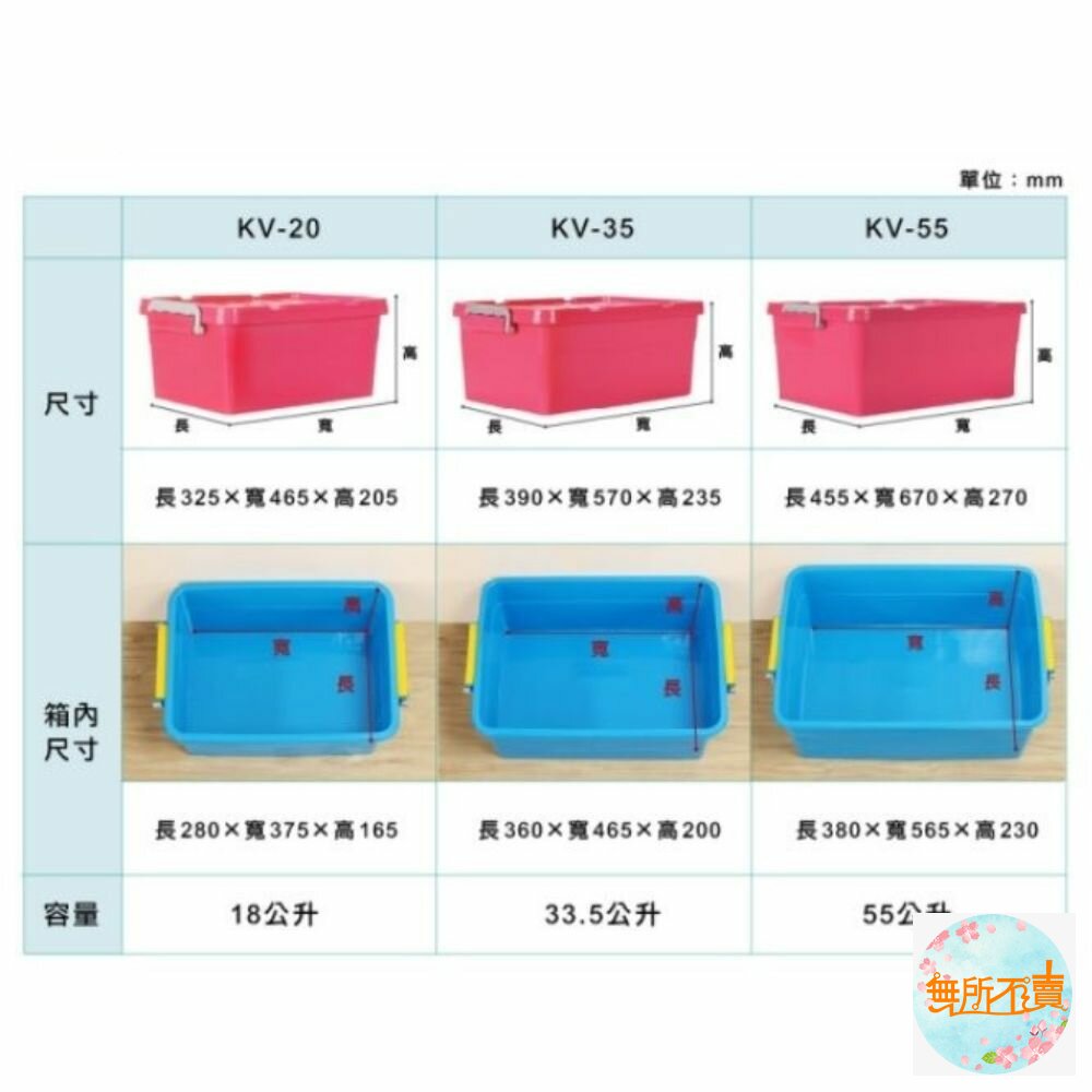 KEYWAY 亮彩KV-55整理箱55L-圖片-3