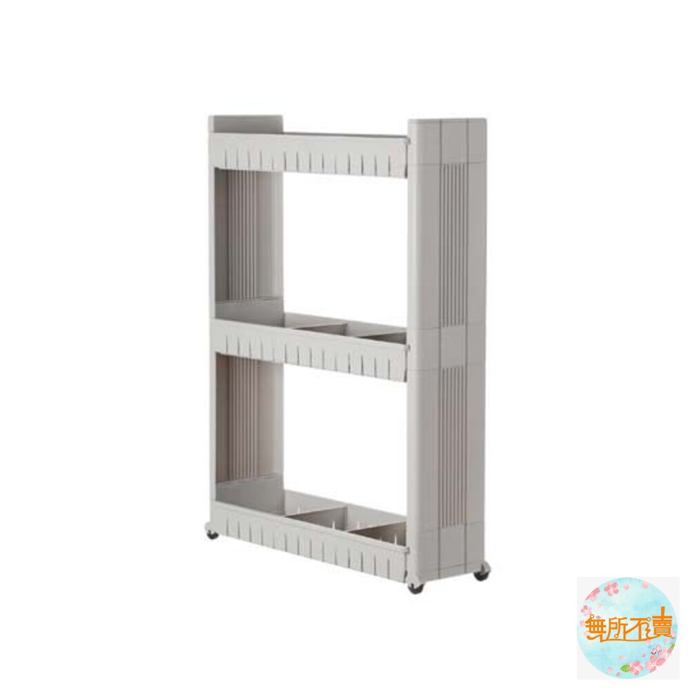 KEYWAY 巴洛克17cm三層架附輪P5-1703-圖片-1