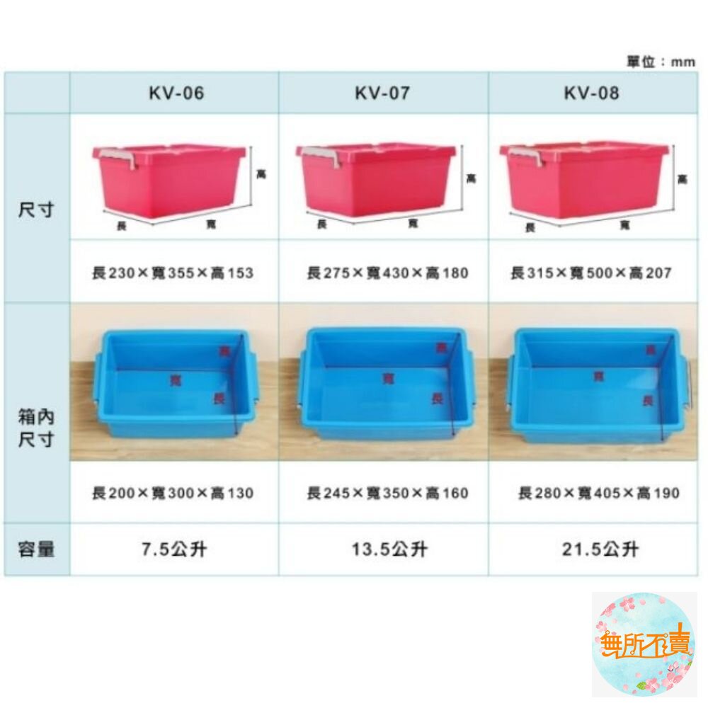 KEYWAY KV-07亮彩整理箱13.5L 收納箱-圖片-3