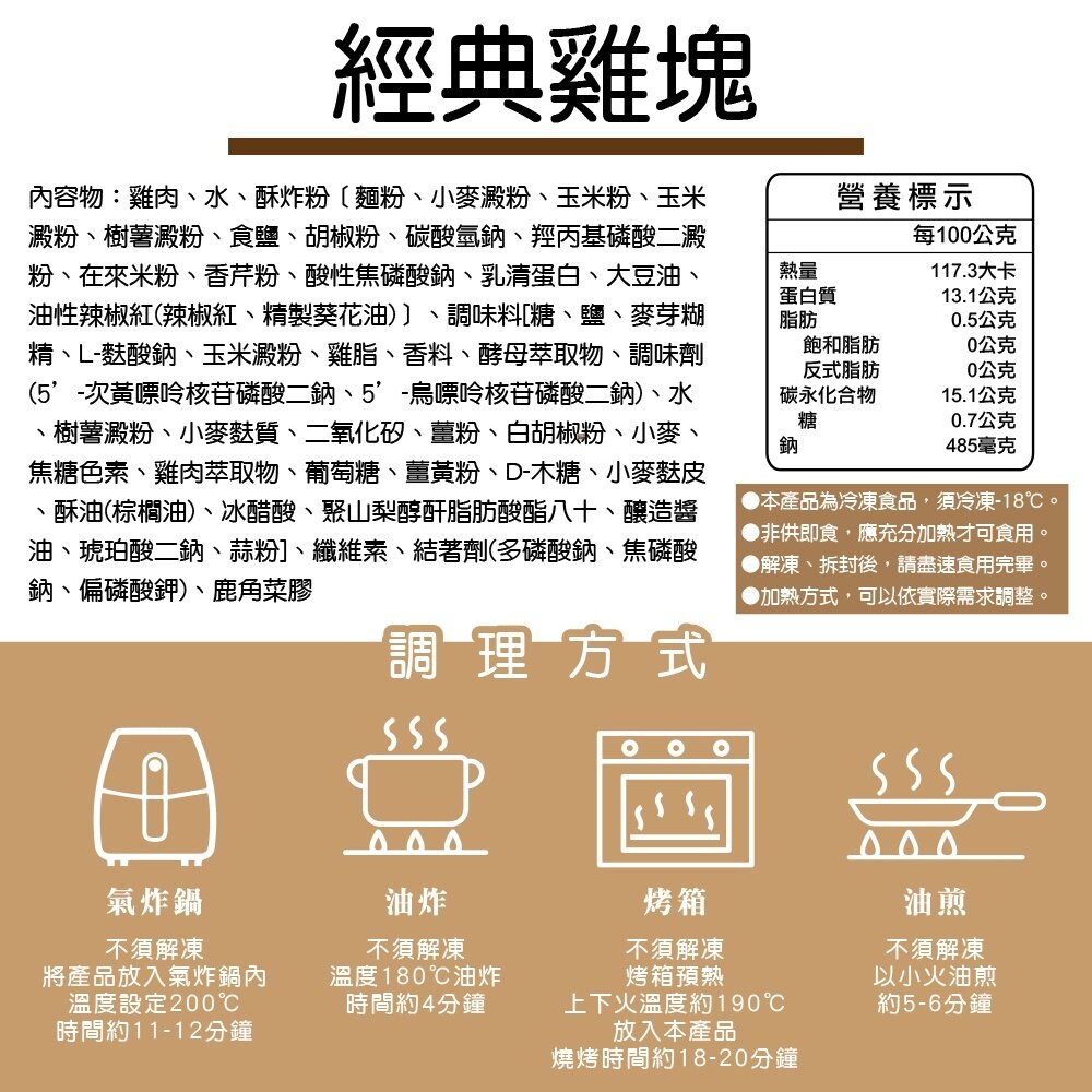 家庭包黃金香脆雞塊(每包1kg±10%)【海陸管家】滿額免運-圖片-5