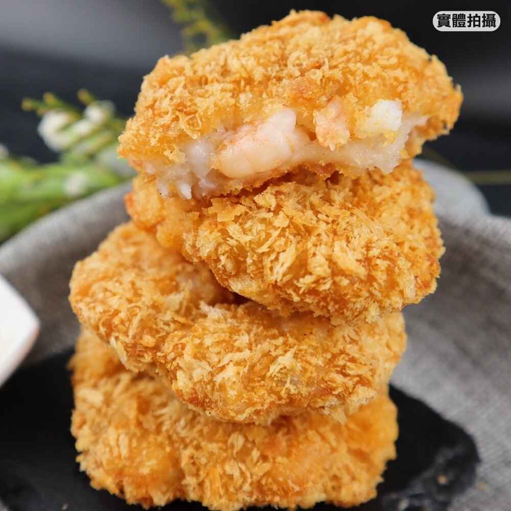 超厚實黃金花枝蝦排(每盒10-13片/約600g±10%)【宏裕行】滿額免運 蝦排 花枝排 海鮮排 炸蝦排 炸花枝排-圖片-7