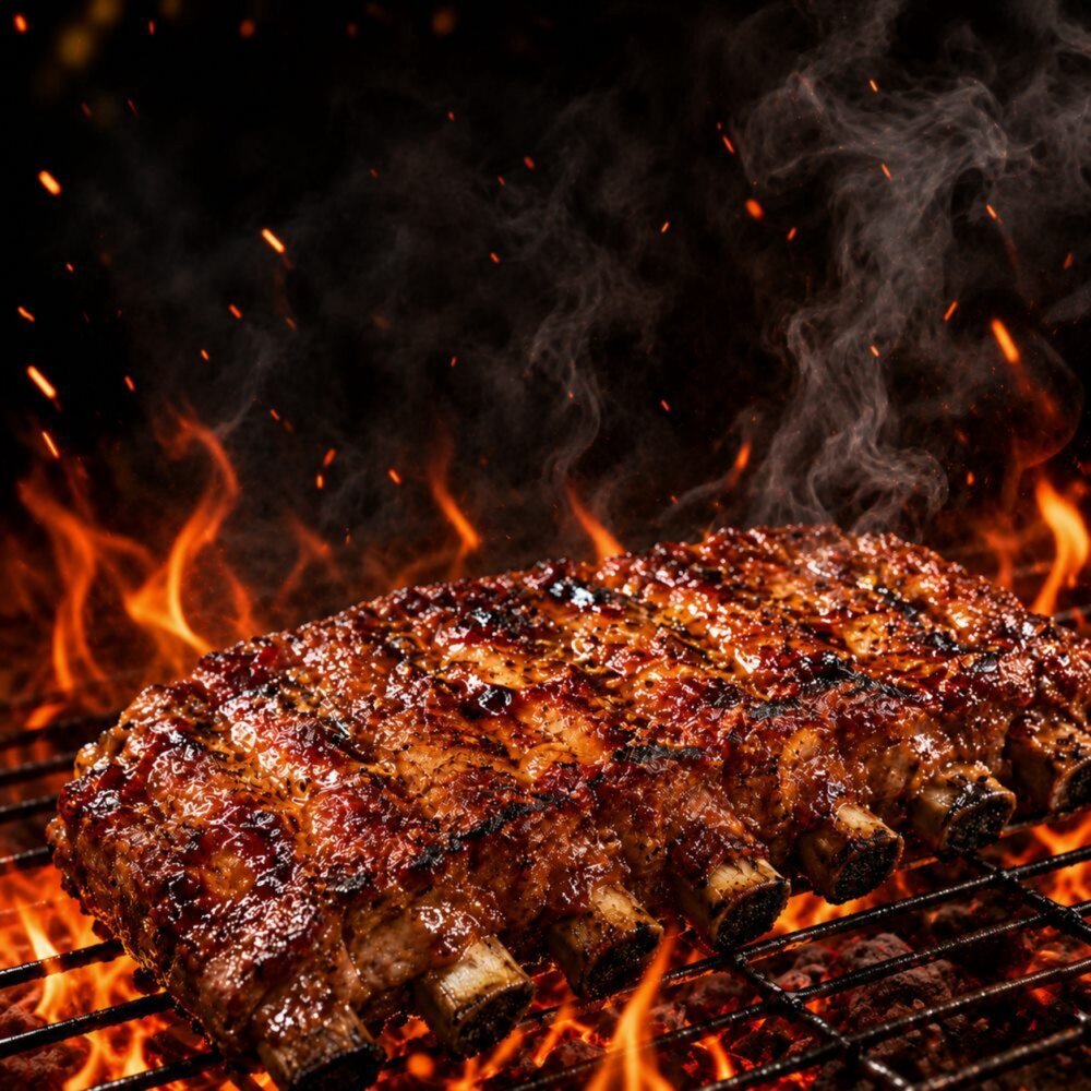 BBQ和風炭烤豬肋排(每包3-4支/300g±10%)【天天鮮配】滿額免運-圖片-1