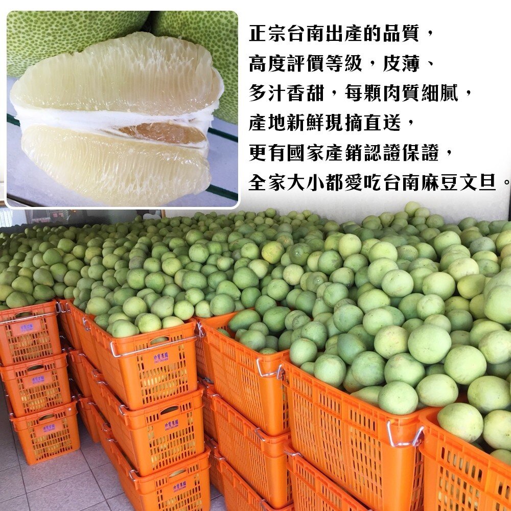 產銷履歷-台南冠軍老欉文旦10斤±10%含箱/7-12顆 0運費【果農直配】-圖片-4