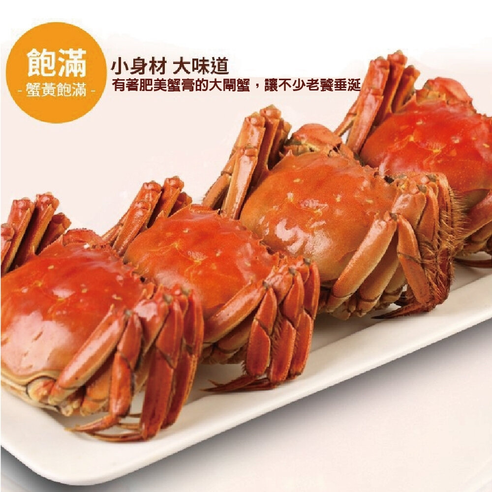 江南精品大閘蟹(每隻3.2-4.5兩±10%含繩重) 0運費【海陸管家】-圖片-6