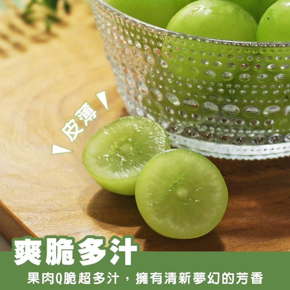 日本空運麝香葡萄特大房禮盒(每串670-750g) 0運費【果之蔬】日本葡萄 無籽葡萄 綠葡萄 日本綠葡萄 日本水果-圖片-4