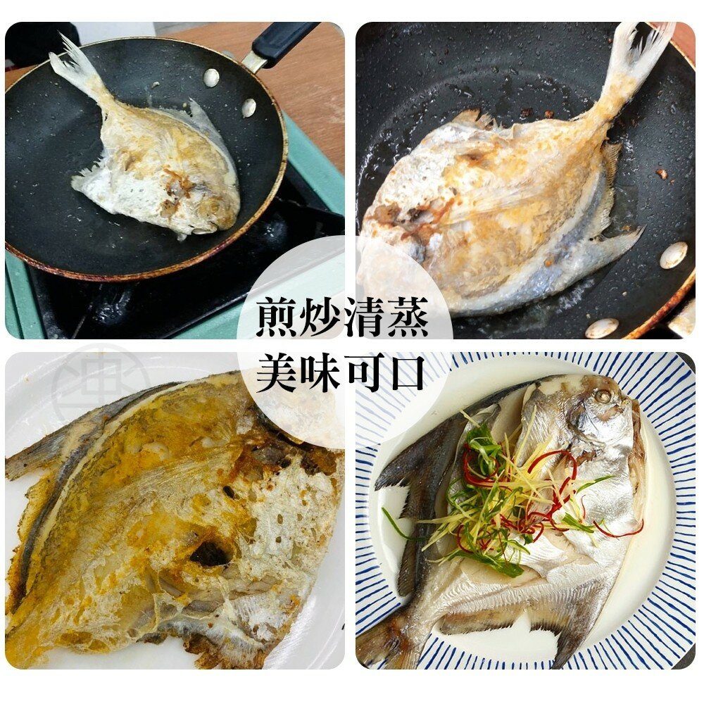 嚴選鮮嫩野生小白鯧(每包3-5尾/淨重240g±10%)【海陸管家】滿額免運-圖片-5
