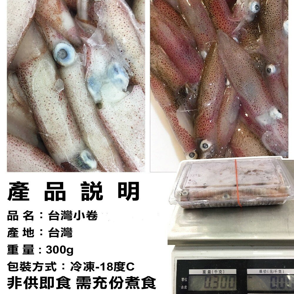 澎湖活凍生小管/小卷(每盒300g±10%)【海陸管家】滿額免運-圖片-5
