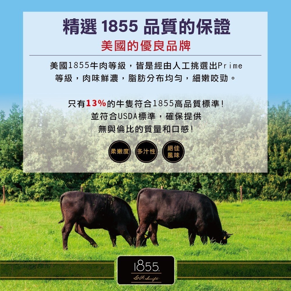 美國1855黑安格斯Prime牛排(每片150g±10%) 【海陸管家】滿額免運-圖片-3