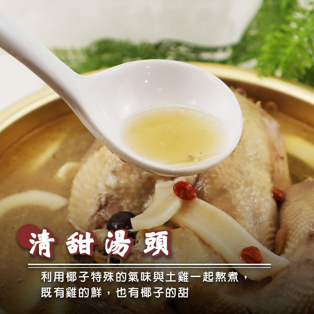 椰子燉土雞湯禮盒(每組2300g±10%)【廚鮮食代】滿額免運椰子雞湯 椰子雞 土雞 雞湯-圖片-2
