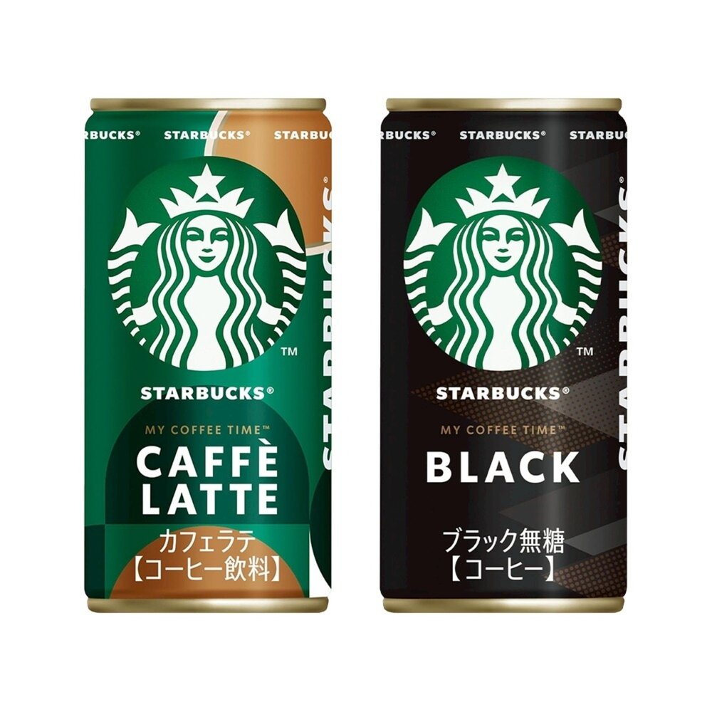 日本Starbucks 星巴克罐裝黑咖啡/咖啡拿鐵(每罐185ml) 即飲咖啡 罐裝咖啡 咖啡歐蕾 咖啡牛奶-圖片-1