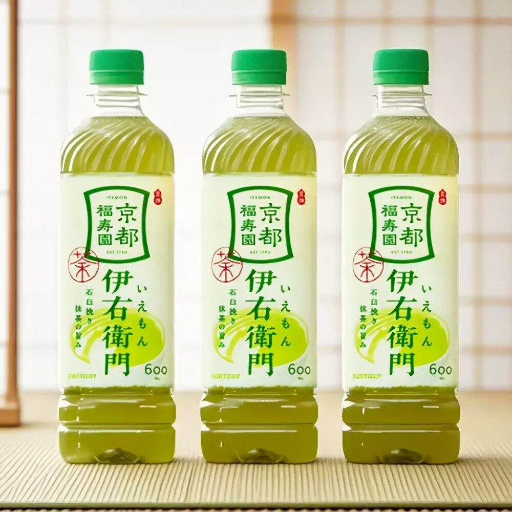 日本Suntory 伊右衛門 綠茶/濃厚綠茶/炒茶/玄米茶/茉莉花茶(每瓶600ml) 無糖茶 煎茶 焙茶 無糖綠茶-圖片-3