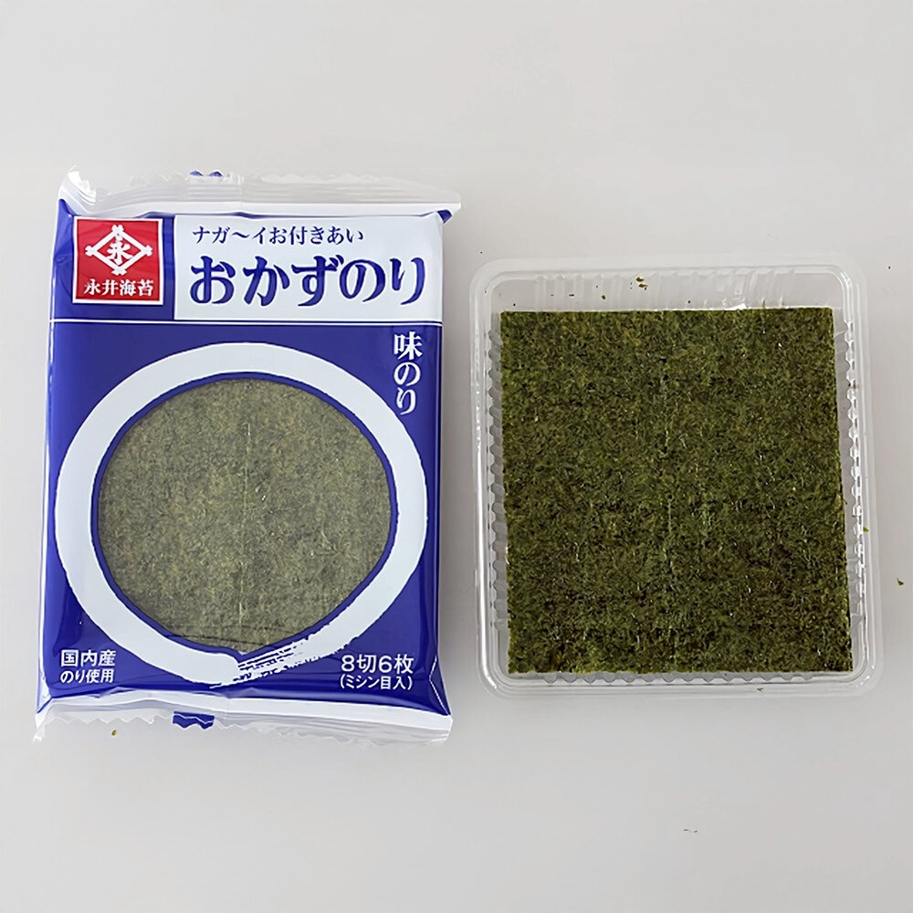 日本永井 味付海苔片 8袋入 17.6g 紫菜 鹽味 海苔-圖片-3