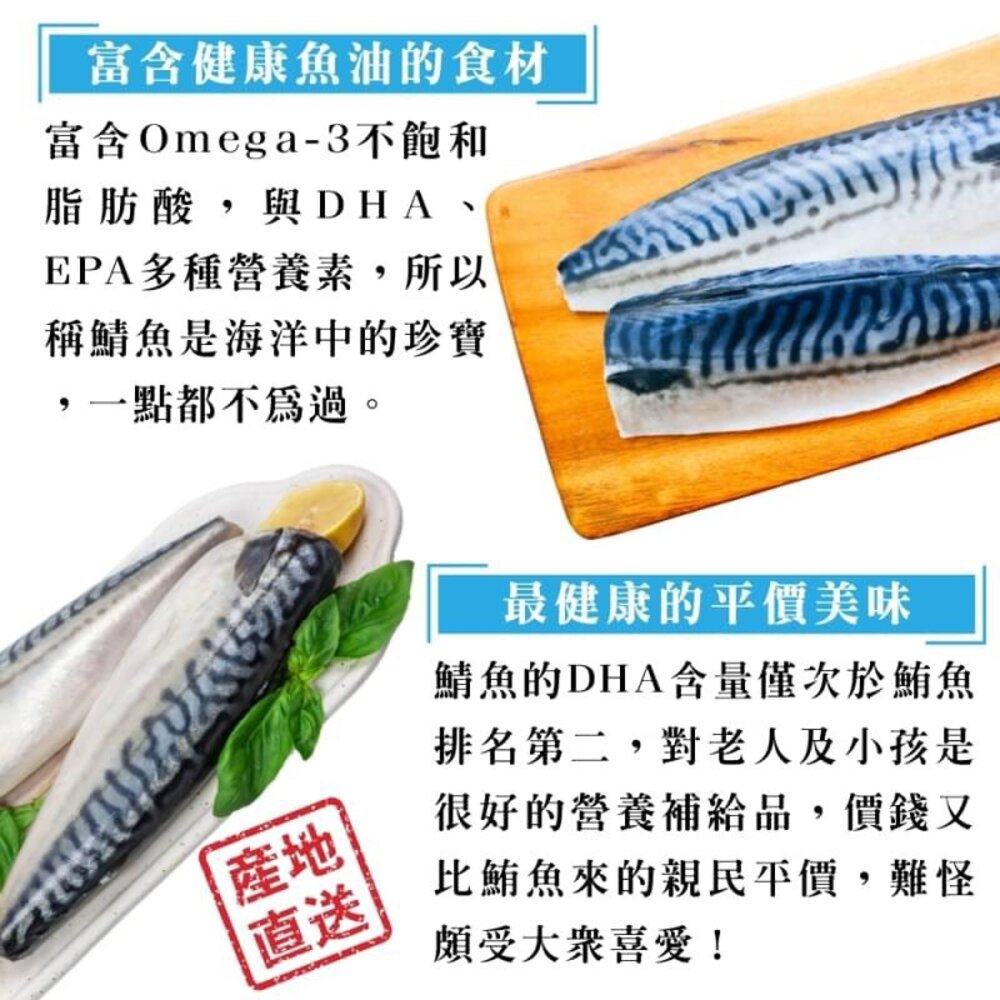 嚴選極厚4L挪威薄鹽鯖魚片(每片毛重240-260g)【海陸管家】滿額免運-圖片-4