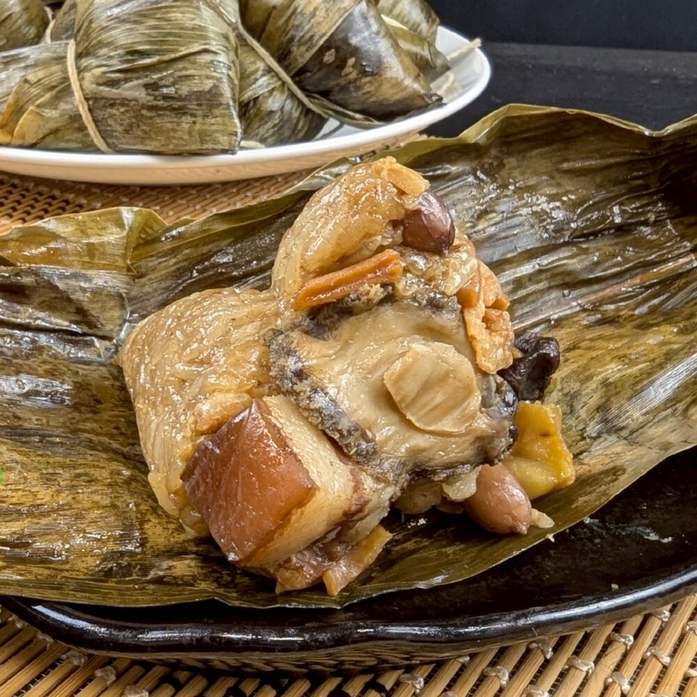 帝王鮑魚干貝粽(每顆150g±10%)【海陸管家】滿額免運 鮑魚粽 鮑魚粽子 海鮮粽 端午-圖片-1