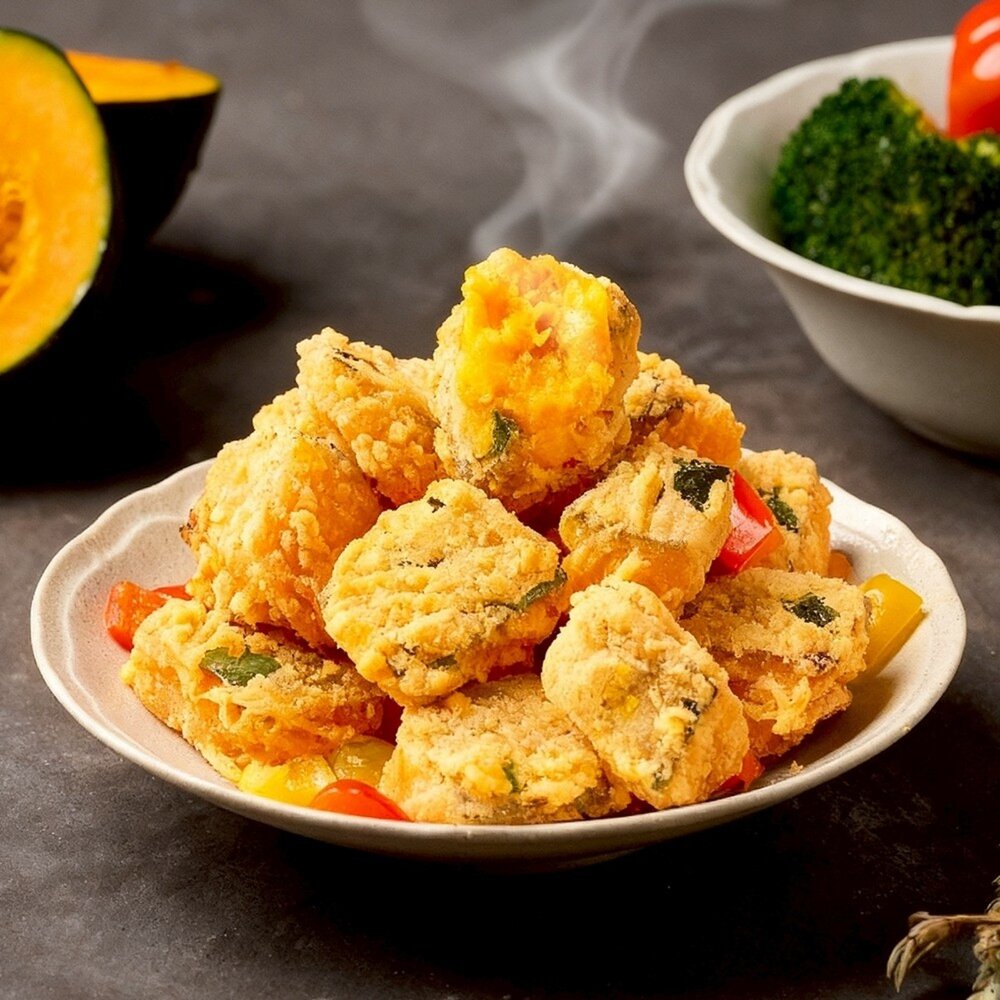 正點黃金栗香南瓜酥(每包500g±5%)【海陸管家】滿額免運 鹹酥南瓜 鹽酥南瓜 栗子南瓜-圖片-1