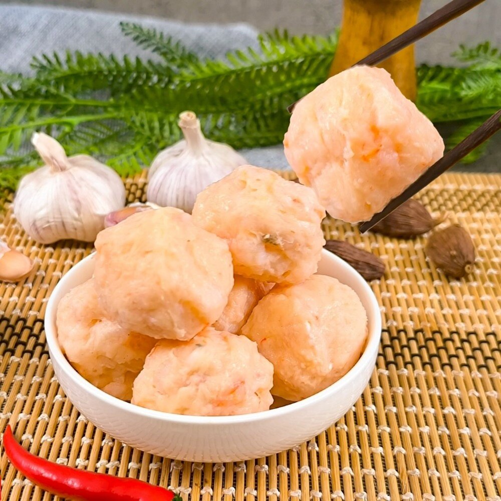 滿滿極蝦丸(每盒250g±10%)【天天鮮配】滿額免運 蝦仁 蝦球 火鍋料-圖片-1