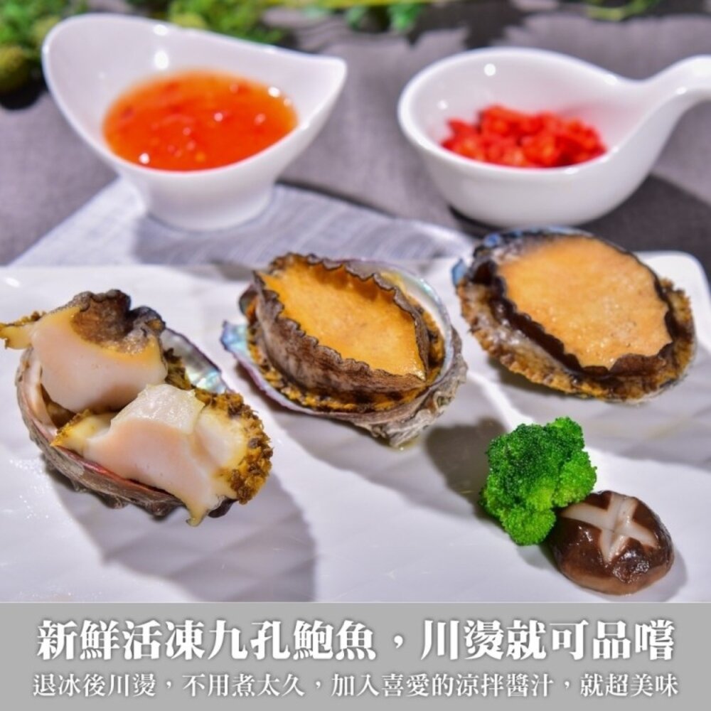 鮮凍半殼九孔鮑魚(1kg±10%/30粒)【天天鮮配】滿額免運-圖片-8