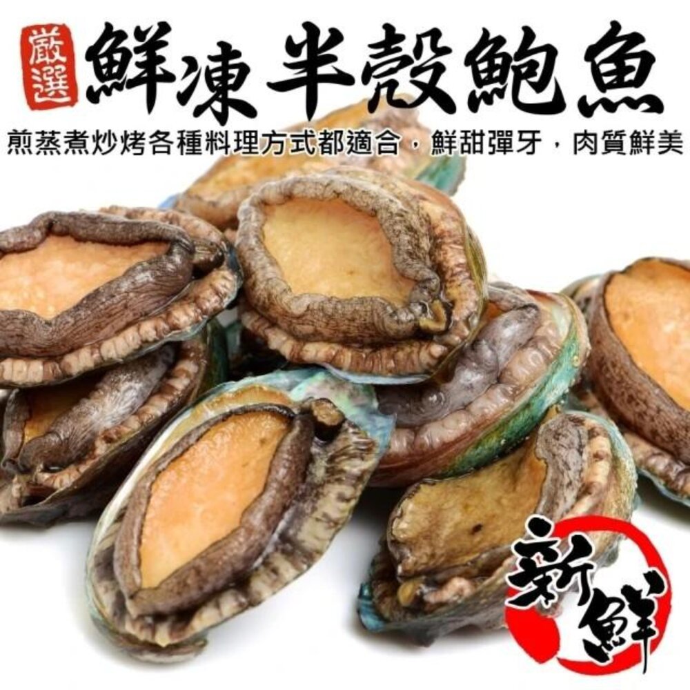 260430163713-鮮凍半殼九孔鮑魚(1kg±10%/30粒)【天天鮮配】滿額免運