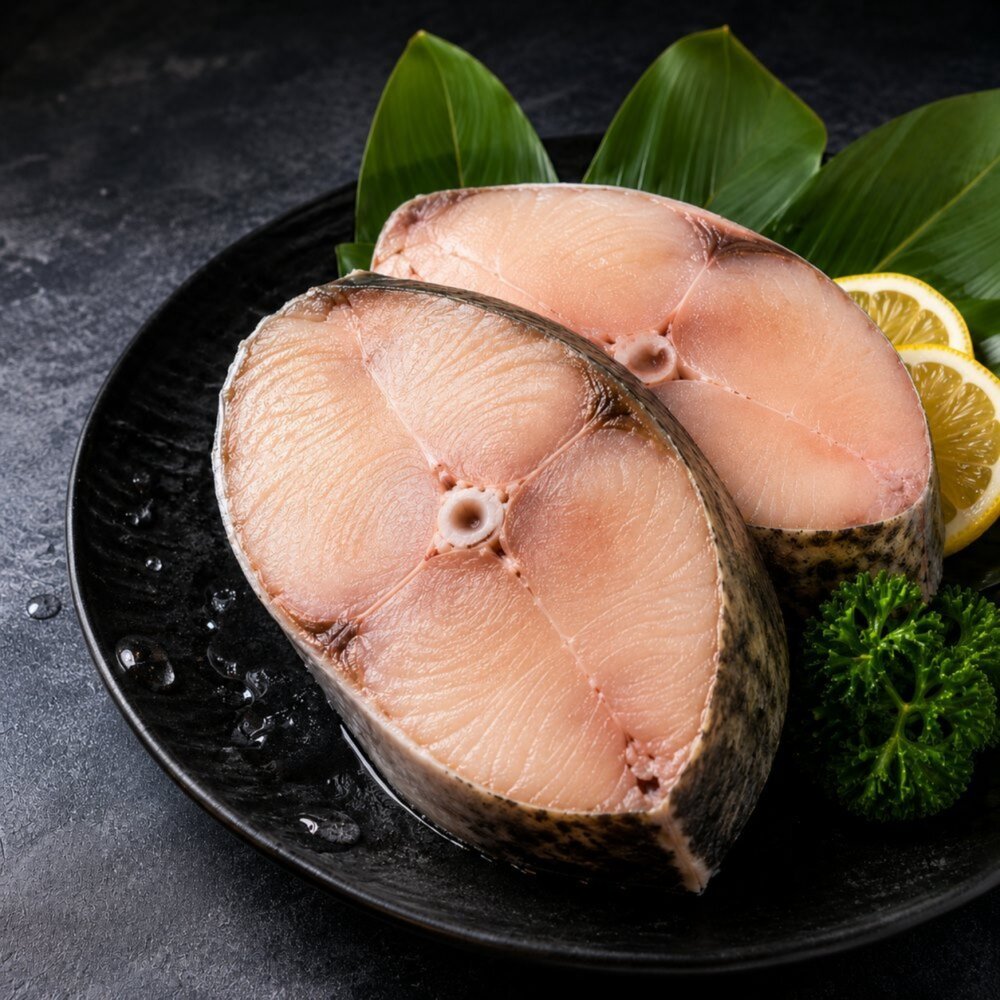 鮮凍XL土魠魚切片(每片300g±10%)【天天鮮配】滿額免運 厚切魚排/營養美味/家庭料理必備-圖片-1