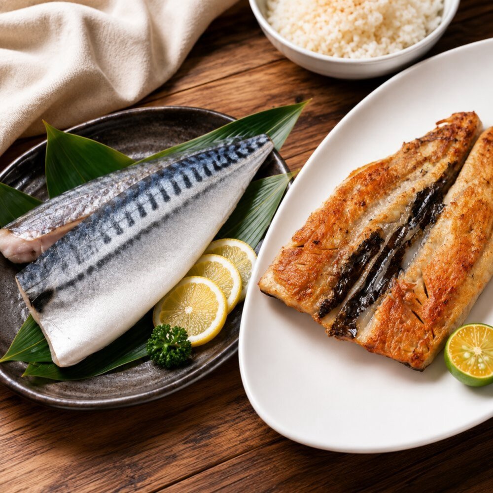 挪威薄鹽鯖魚+無刺虱目魚肚 12片超值組【天天鮮配】每日雙魚組|家庭料理必備-圖片-1