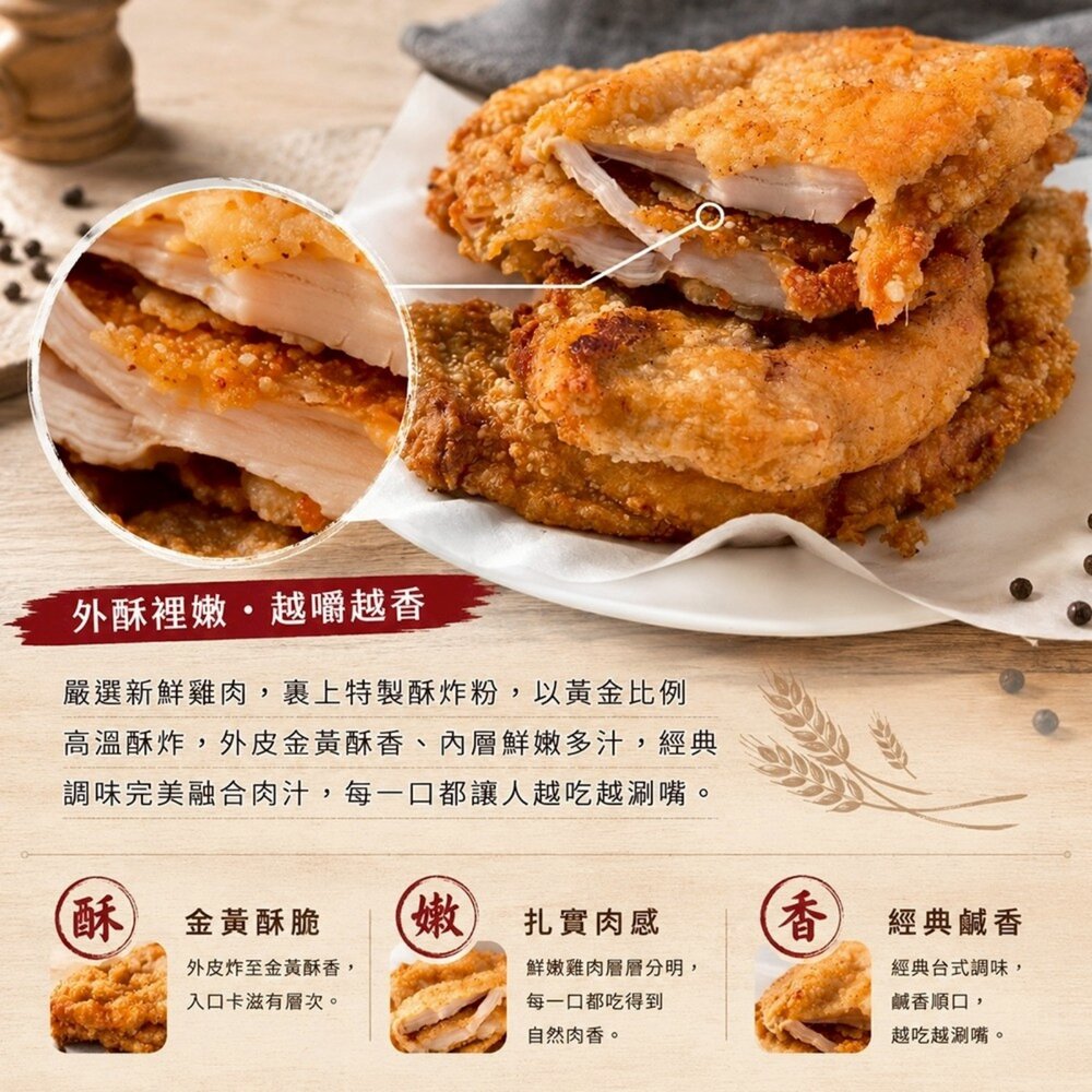 2XL超大裹粉香雞排(每片300g±10%)【海陸管家】滿額免運 超厚切 夜市雞排 炸雞排 外酥內嫩-圖片-3