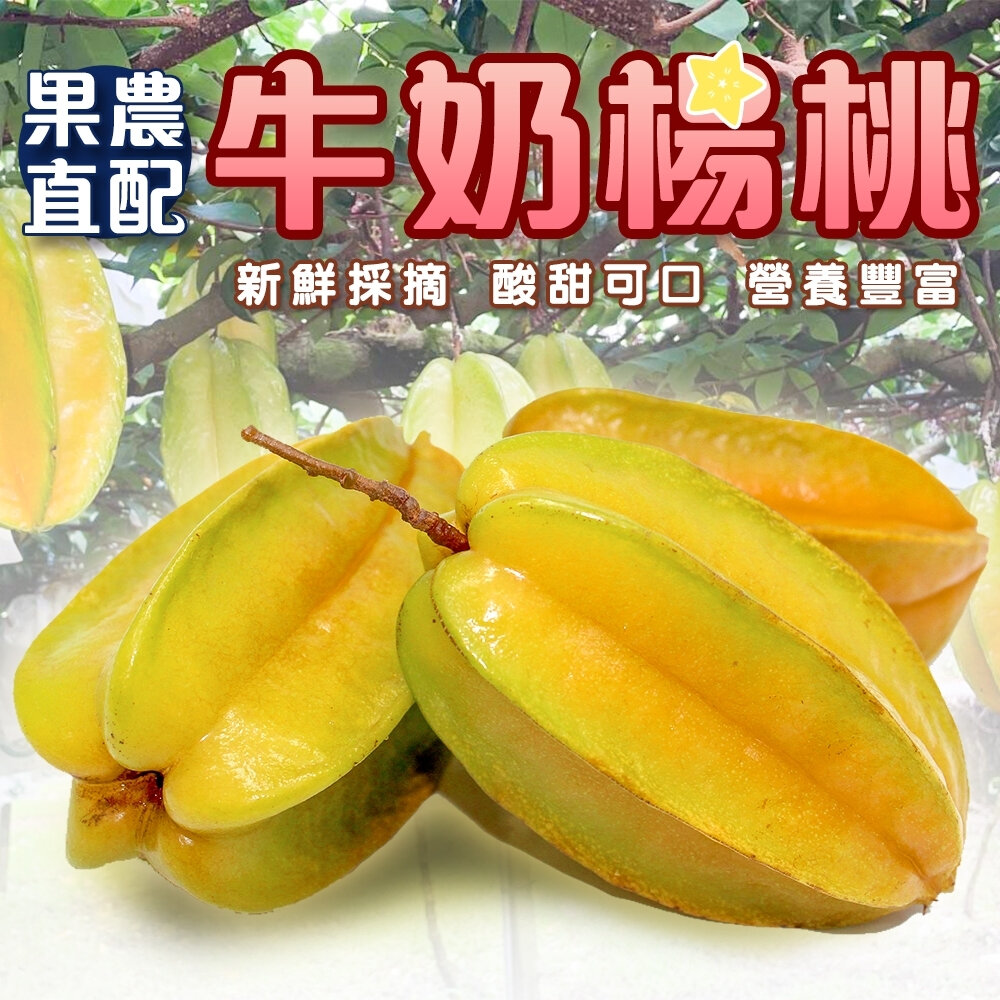 26526068719-台灣嚴選牛奶楊桃 4.5斤±10%【果農直配】0運費