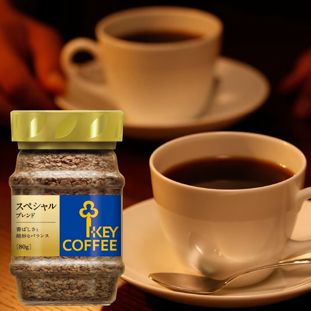 日本 Key Coffee 即溶咖啡粉 80g 深煎咖啡 混合咖啡-圖片-6