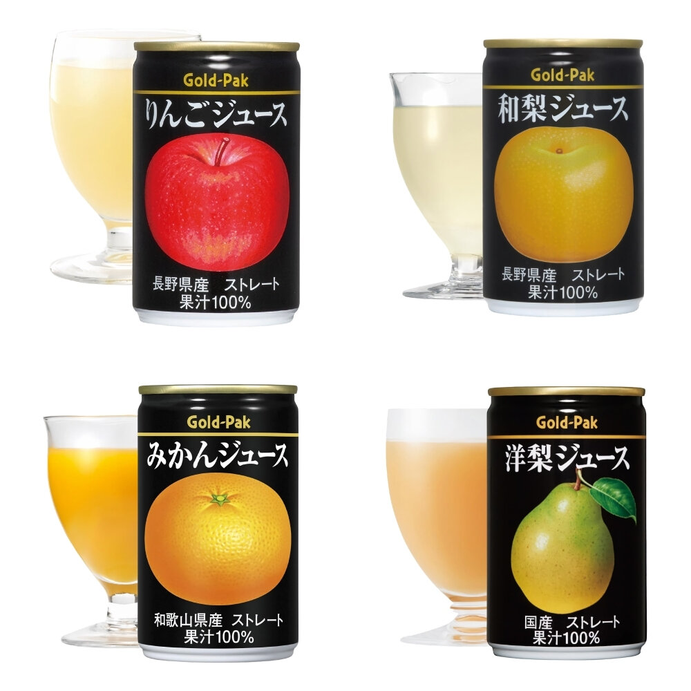 28063618537-日本 GOLD-PAK 果汁 蘋果汁/橘子汁/西洋梨汁/水梨汁