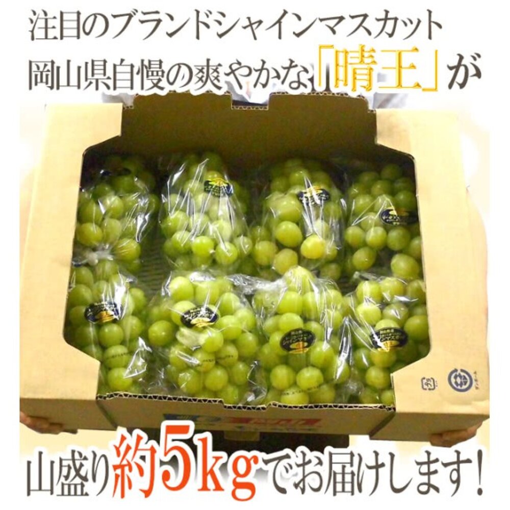 日本岡山晴王麝香葡萄原箱 0運費【果之蔬】日本葡萄 無籽葡萄 綠葡萄 日本綠葡萄 日本水果 晴王葡萄-圖片-6