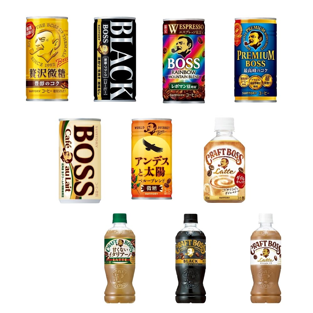 日本原裝 三得利 BOSS咖啡系列 黃金濃醇 無糖咖啡 黑咖啡 深焙 歐蕾咖啡 太陽 微糖咖啡 義式 拿鐵咖啡 罐裝-圖片-1