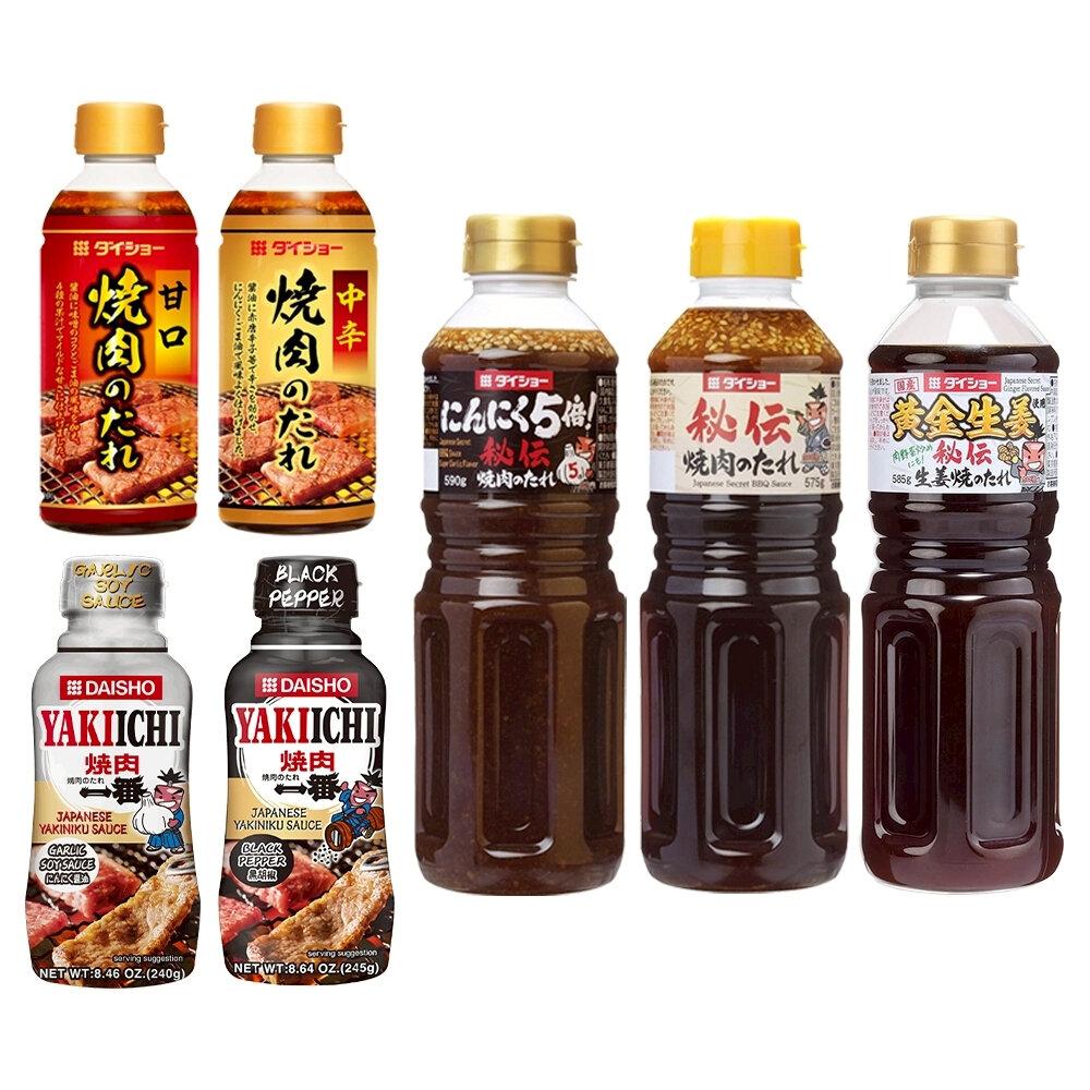 日本Daisho 大昌 甘口/中辛/秘傳/大蒜五倍燒肉醬/一番黑胡椒/一番蒜蓉 味噌 唐辛子 烤肉醬 燒肉醬-圖片-1