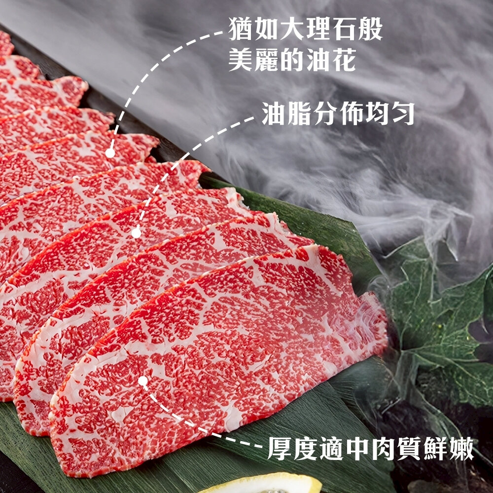 美國安格斯無骨牛小排燒肉片(每盒150g±10%)【海陸管家】滿額免運 美國牛 美國牛肉片 火鍋肉片 烤肉片-圖片-2