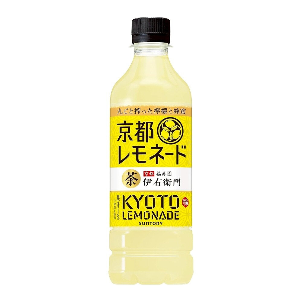 日本Suntory 三得利伊右衛門京都檸檬風味飲(每瓶525ml) 檸檬茶 檸檬飲 檸檬綠茶-圖片-1