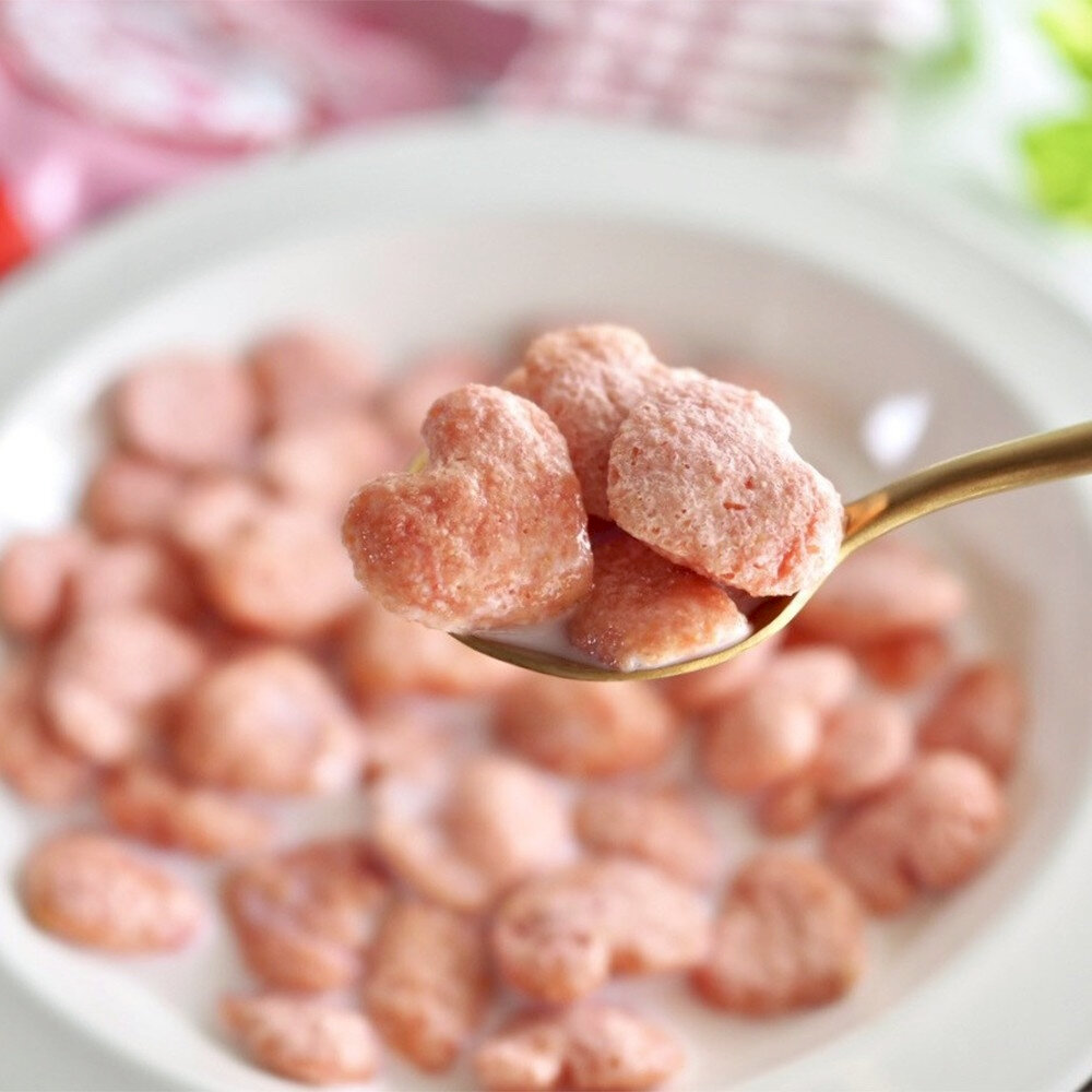 日本原裝進口 NISSIN日清早餐玉米脆片 經典原味 草莓心型脆片 玉米圈圈餅 糖霜 可可 麥片 牛奶脆片-圖片-11