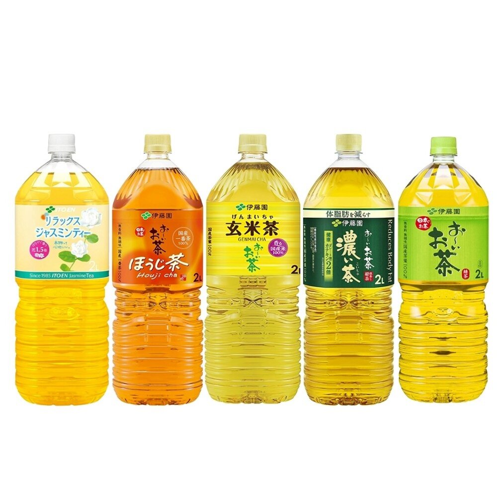 日本伊藤園 綠茶/特濃綠茶/玄米茶/茉莉花茶/焙茶 大罐2L/瓶 茉莉花茶 花草茶 花果茶 伊藤園無糖茶-圖片-1