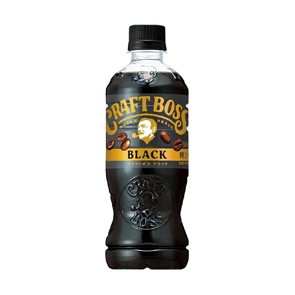 日本SUNTORY三得利 BOSS 無糖黑咖啡500ml X24瓶 即飲咖啡 瓶裝咖啡 無糖咖啡-圖片-1