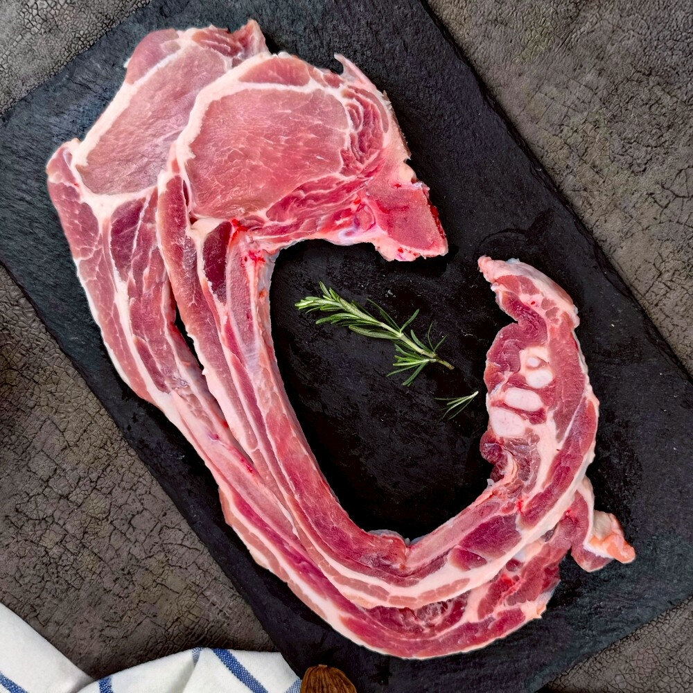 台灣XXL戰斧豬排(每包2支/400g±10%) 【海陸管家】台灣豬 豬排 戰斧豬 戰斧排骨-圖片-1