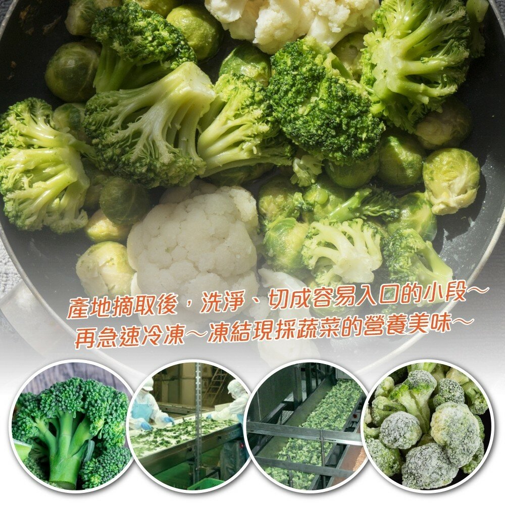 冷凍綠花椰菜(每包1kg±10%)【海陸管家】滿額免運-圖片-4