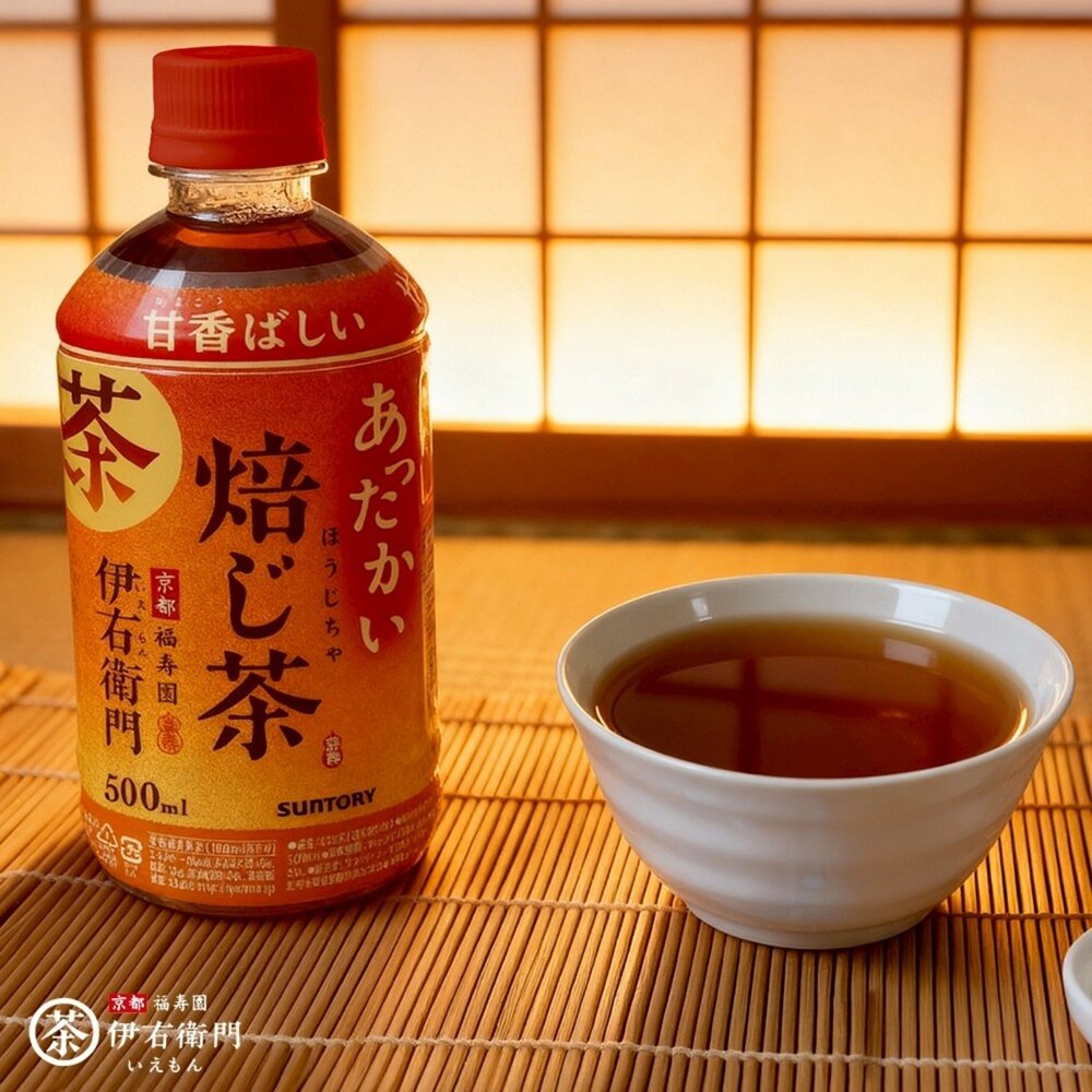 日本Suntory 伊右衛門 綠茶/焙茶(每瓶500ml) 無糖茶 無糖綠茶-圖片-7