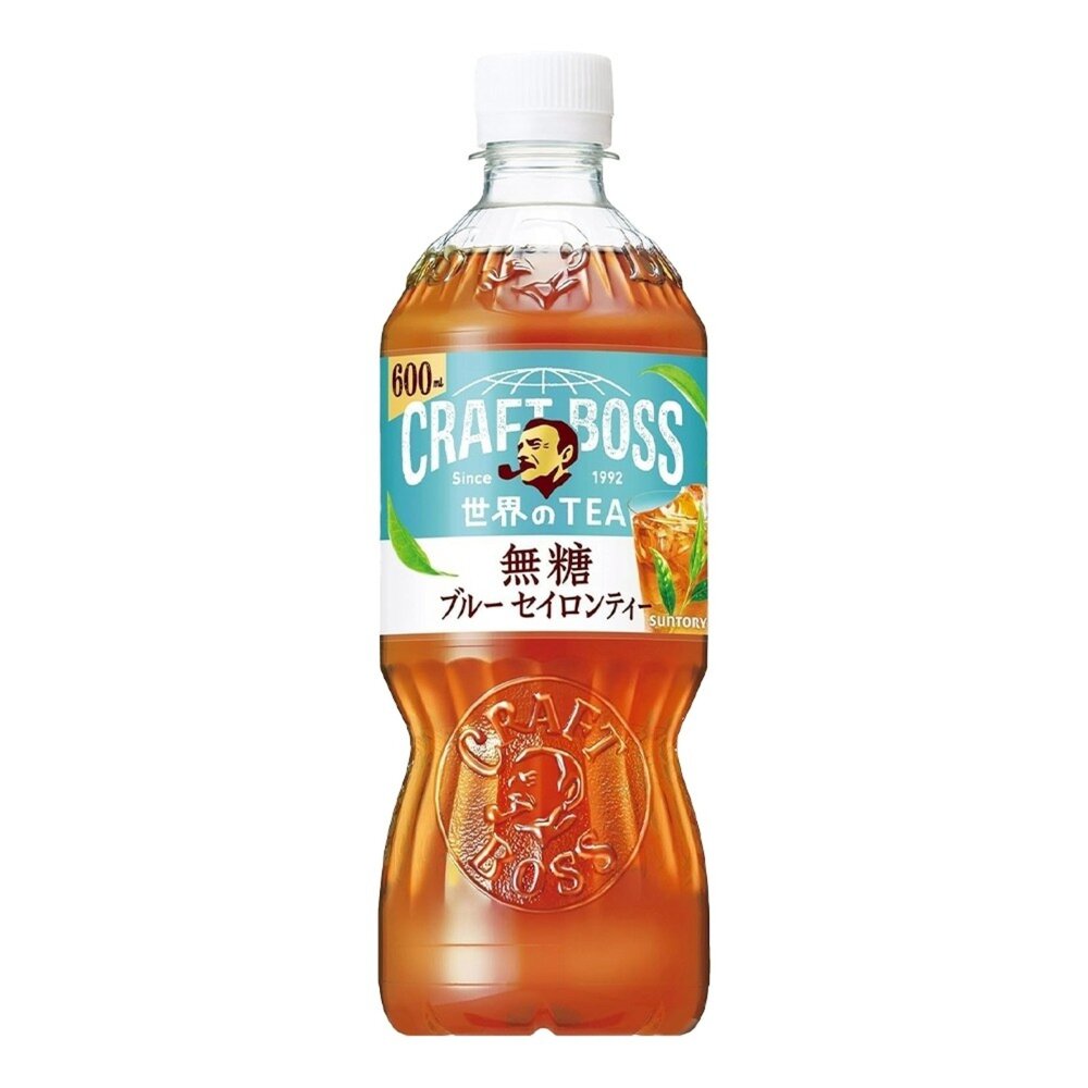 日本SUNTORY 三得利 CRAFT BOSS 錫蘭無糖紅茶 600ml/瓶 無糖茶 錫蘭紅茶-圖片-1
